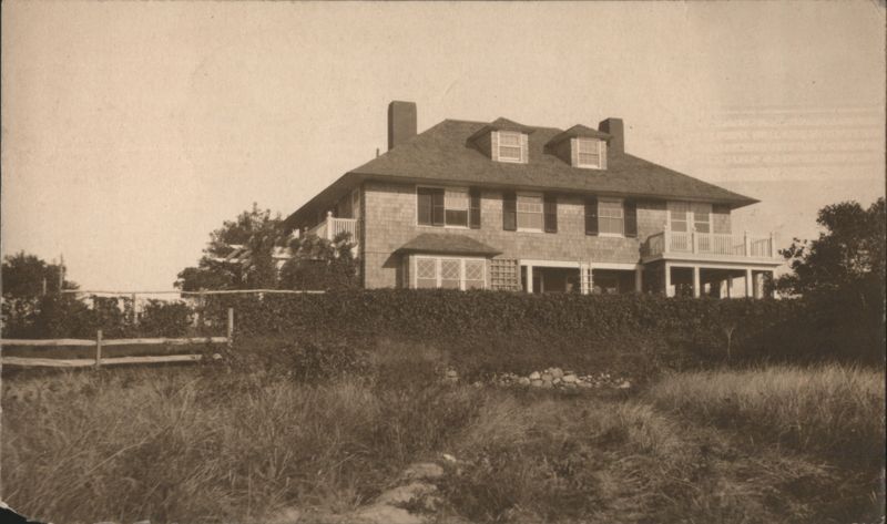 Large Shingle Style House with Porch and Balcony, Cape Cod? Massachusetts