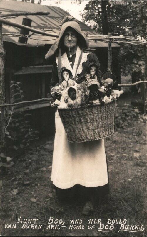 Aunt Boo and Her Dolls, Home of Bob Burns Van Buren Arkansas