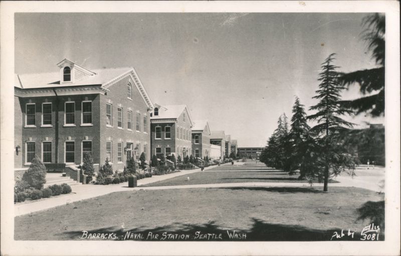 Barracks at Naval Air Station, Seattle, Washington