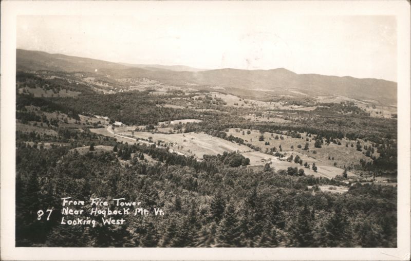View from Fire Tower near Hogback Mountain Marlboro Vermont