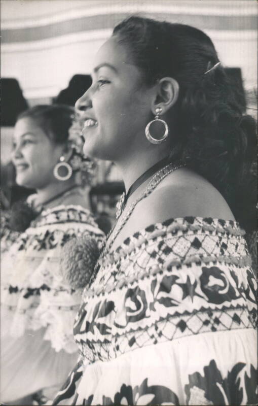 Women in Traditional Pollera Dresses Panama