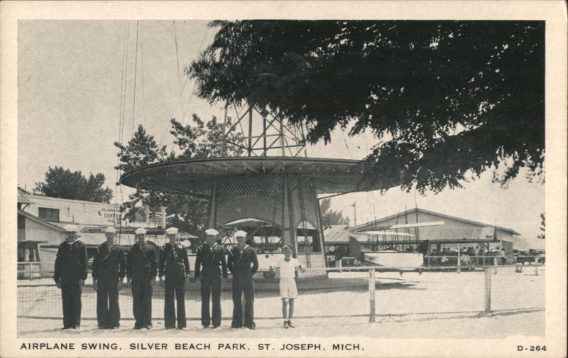 Airplane Swing at Silver Beach Park St. Joseph Michigan