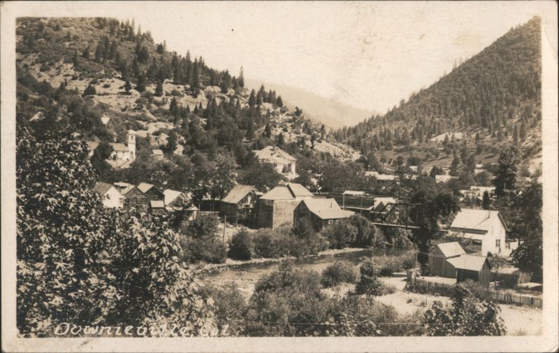 Downieville, California Mountain Town View
