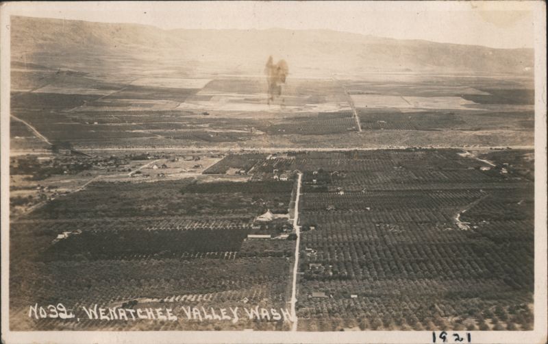 Aerial View of Wenatchee Valley, Washington