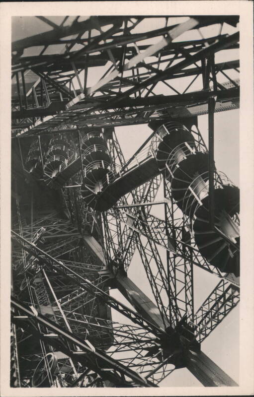 Eiffel Tower Spiral Staircase Interior View Paris France