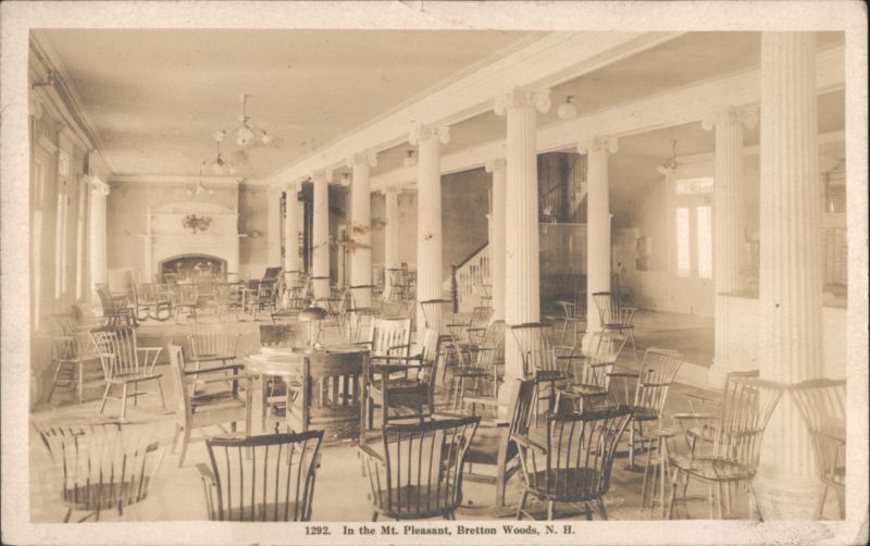 Interior Lobby of the Mt. Pleasant Hotel Bretton Woods New Hampshire