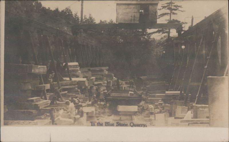 In the Blue Stone Quarry Pennsylvania Mining