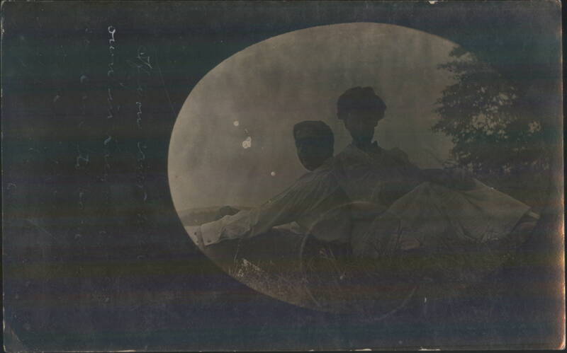 Couple Sitting Back to Back in Silhouette Horseheads New York