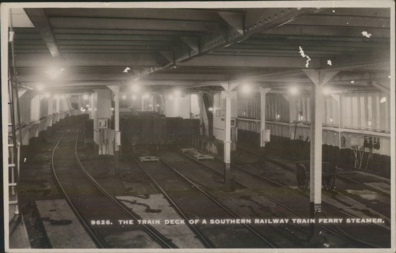 Southern Railway Train Ferry Steamer Train Deck Interiors