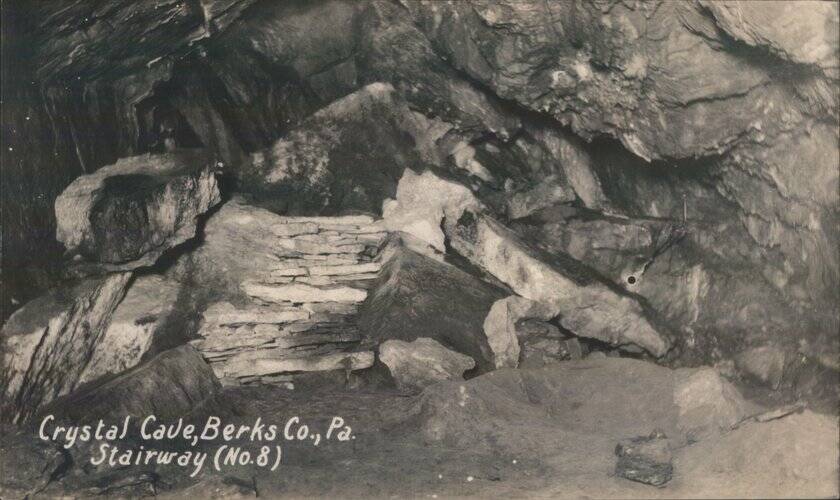 Stairway in Crystal Cave, Berks County, Pennsylvania Kutztown