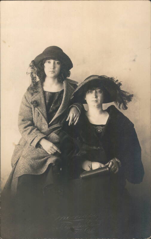 Two Women in Hats and Coats Monaco Family Portaits