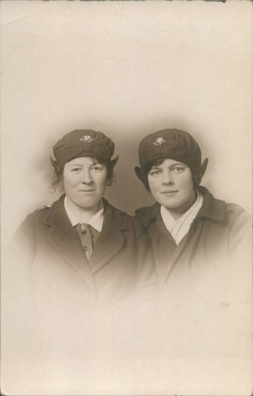 Two Women Wearing Salvation Army Uniform Caps