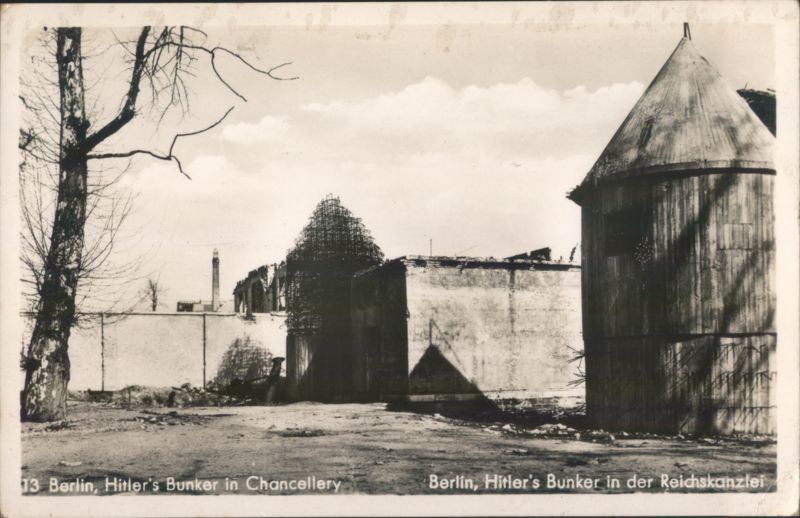 Hitler's Bunker in Chancellery Berlin Germany