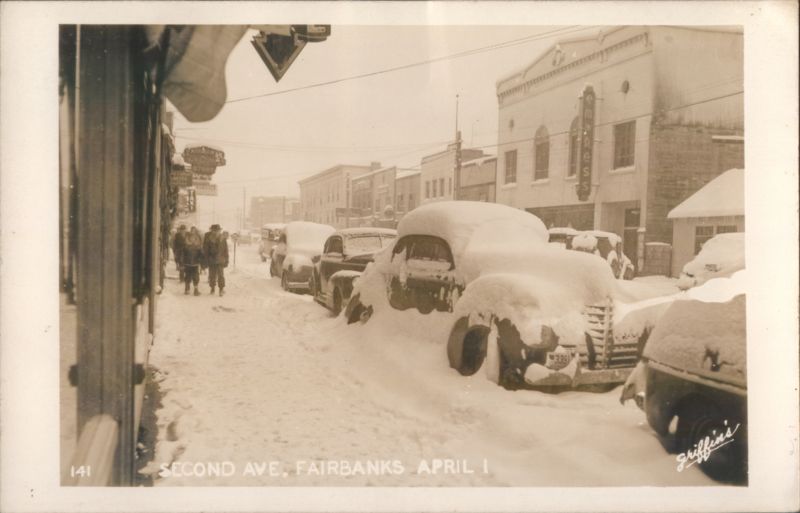Second Avenue, Fairbanks, Alaska, April 1