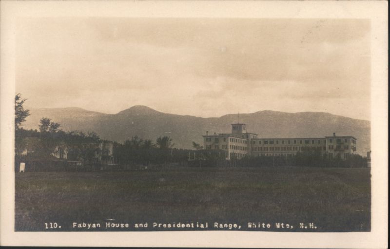 Fabyan House and Presidential Range, White Mountains New Hampshire