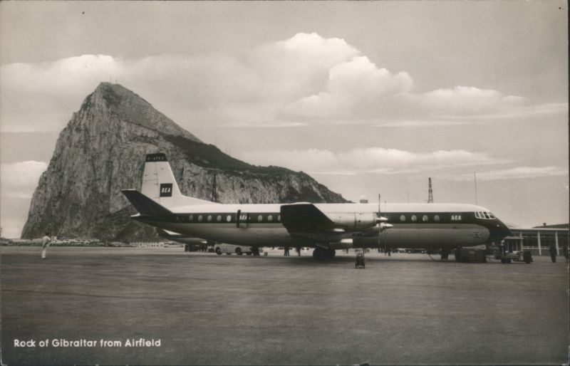 BEA Airplane at Rock of Gibraltar Airfield Aircraft