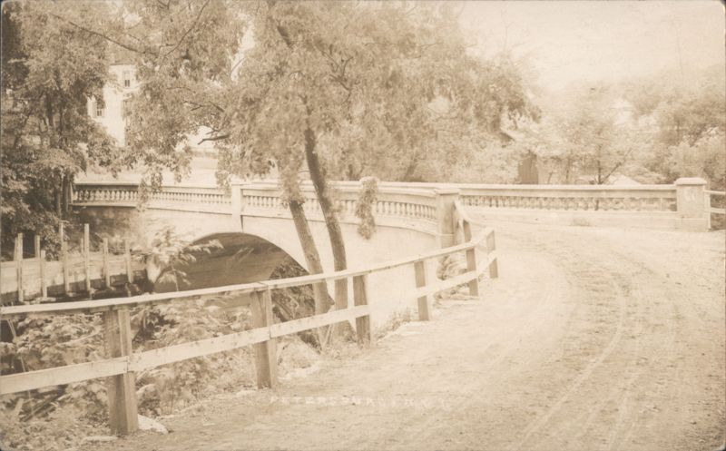Stone Arch Bridge over Stream Petersburg New York