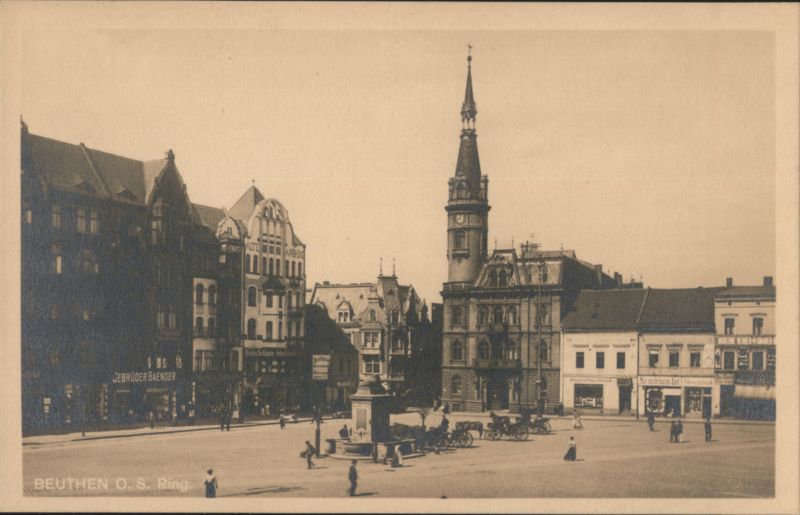 Beuthen O.S. Ring Town Square Bytom Poland Eastern Europe