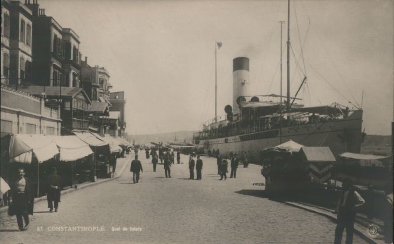 Galata Quay, Constantinople Istanbul Turkey Greece, Turkey, Balkan States