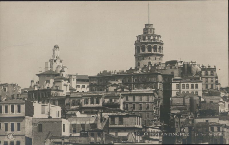 Galata Tower, Constantinople Istanbul Turkey Greece, Turkey, Balkan States