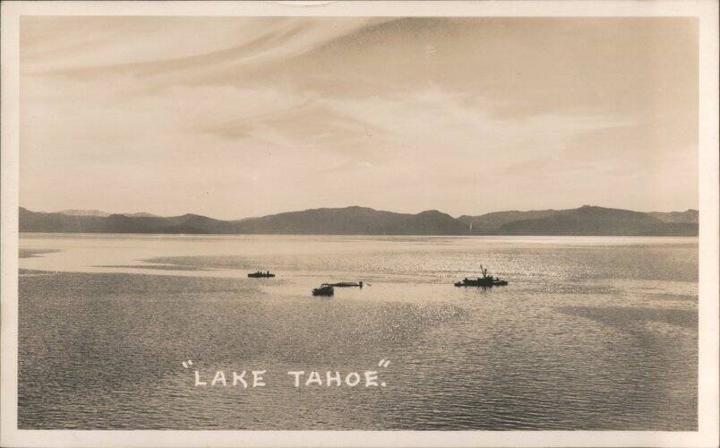 Boats on Lake Tahoe California