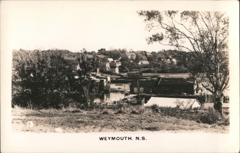 Harbor and Waterfront View Weymouth NS Canada Nova Scotia