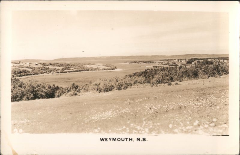 Landscape View of Weymouth, Nova Scotia NS Canada