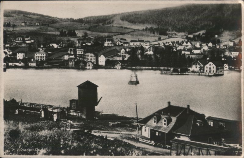 Waterfront View of Gaspe QC Canada Quebec