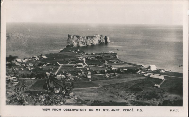 View from Observatory on Mt. Ste. Anne, Percé QC Canada