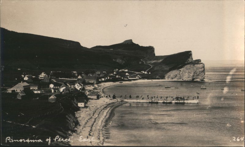 Panorama of Perce, Quebec QC Canada