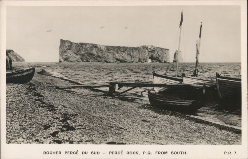 Percé Rock from South, Percé, Quebec QC Canada
