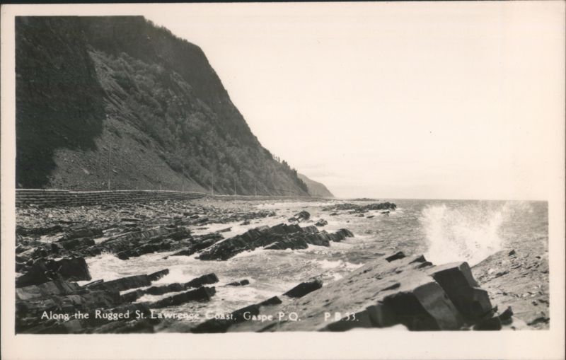 Rugged St. Lawrence Coast, Gaspe QC Canada Quebec