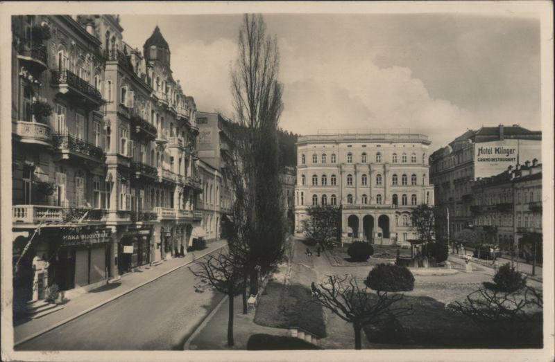 Schillerplatz in Marienbad Czechoslovakia