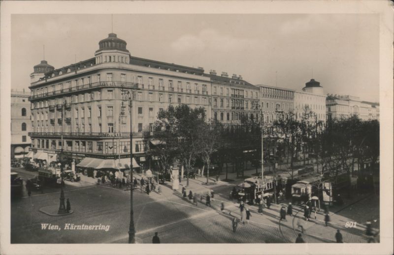 Kärntnerring Street Scene, Vienna Austria