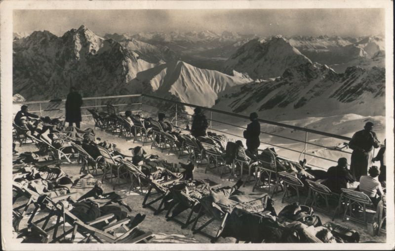 Schneefernerhaus Terrace on Zugspitzplatt Garmisch-Partenkirchen Germany