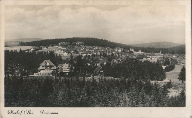 Oberhof Panorama, Thuringia, Germany