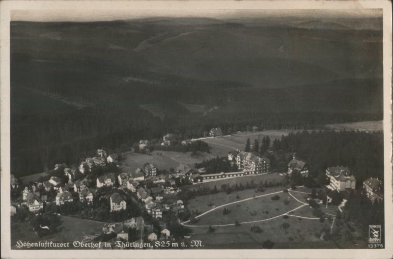 Aerial View of Höhenluftkurort Oberhof in Thüringen Germany