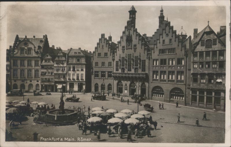 Römer Square in Frankfurt am Main Germany