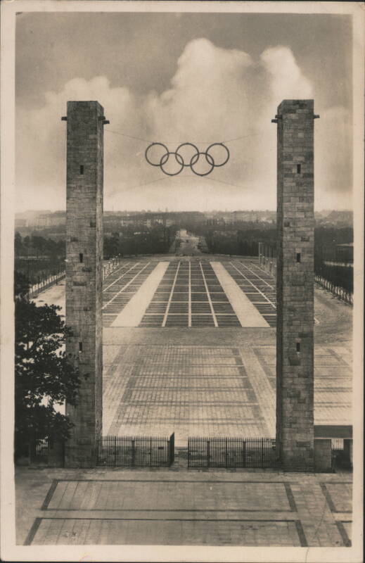 Reichssportfeld View from the German Stadium through Osttor Berlin Germany