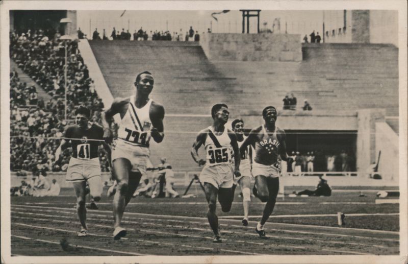 Jesse Owens 1936 Berlin Olympic Games 100 Meter Sprint Germany