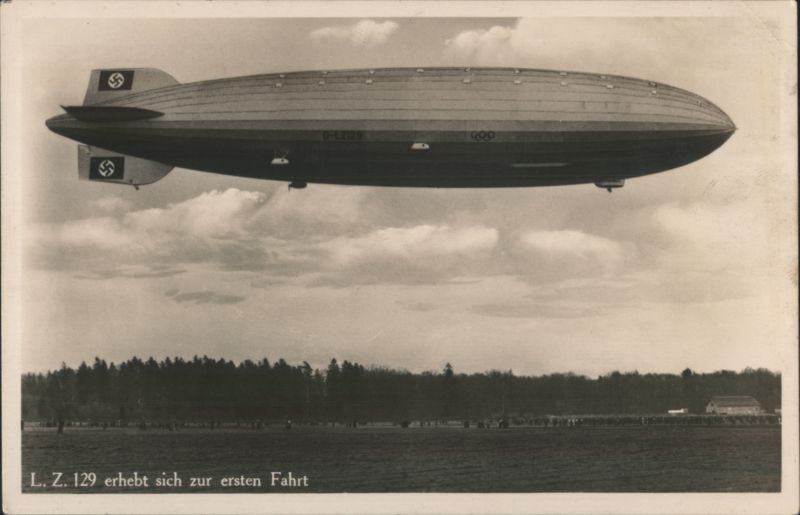 Zeppelin L.Z. 129 Hindenburg Airship Germany Airships
