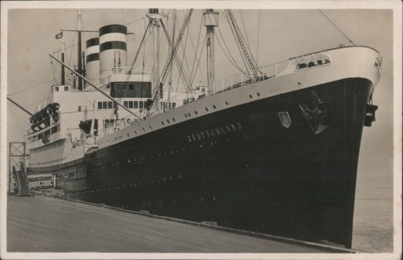 Hapag-Schnelldampfer Deutschland Ship at Cuxhaven Germany