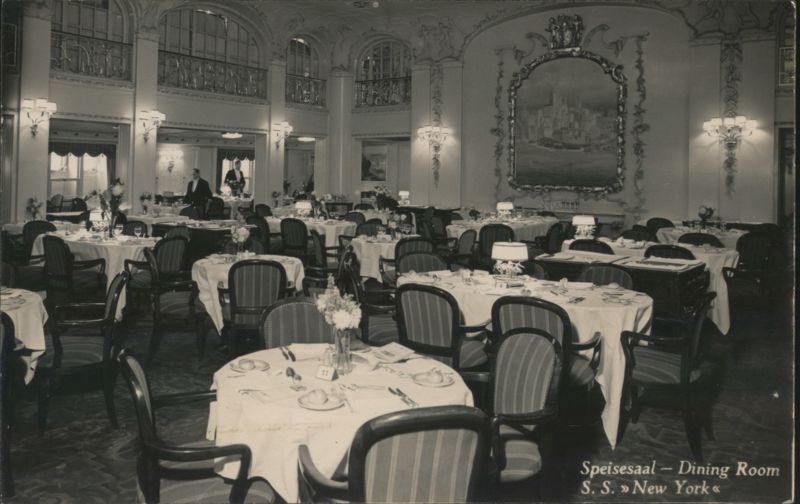 Dining Room, S.S. New York Interiors