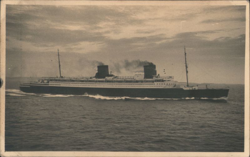 Ocean Liner Ship at Sea Cruise Ships