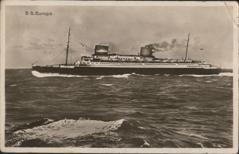 S.S. Europa Express Steamer of the Norddeutscher Lloyd Germany