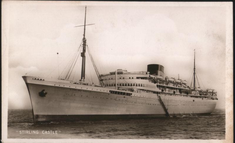 Stirling Castle Ocean Liner Ship United Kingdom Cruise Ships