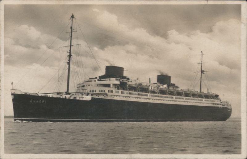 Norddeutscher Lloyd Turbinen-Schnelldampfer Europa Bremen Germany