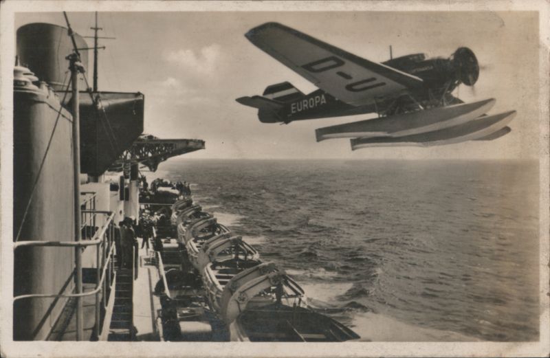 Norddeutscher Lloyd Bremen Europa Catapult Aircraft