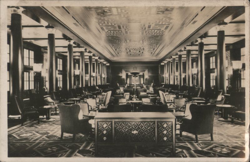 Norddeutscher Lloyd Europa Cabin Class Social Hall