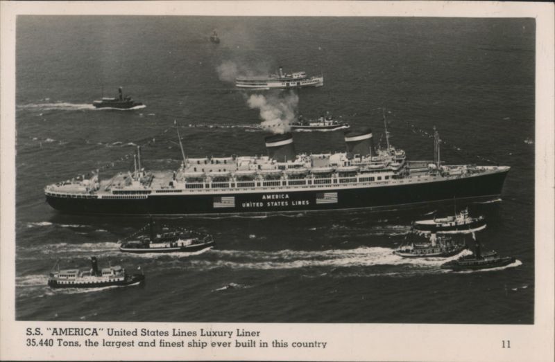 S.S. America United States Lines Luxury Liner Cruise Ships